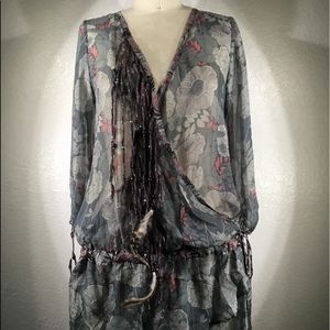 NWT 4LNL Johnny Was Wrap Tunic Sz S